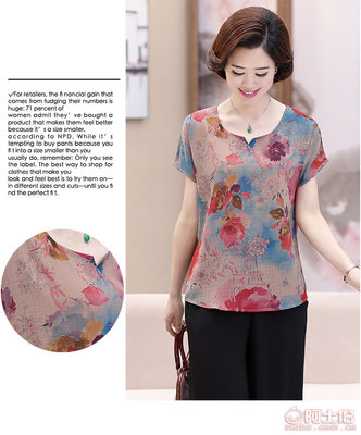 【2018新款媽媽裝短袖套裝中年女裝夏裝中老年夏季兩件套廠家直銷5662fh】桐鄉(xiāng)市濮院心悅玖玖服裝網(wǎng)店 - 產(chǎn)品庫